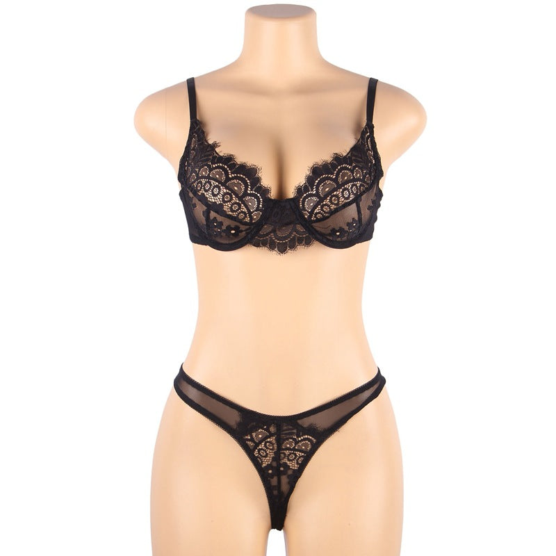 Slutty Sexy Black Lingerie Set Nasty mature sheer lingerie