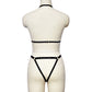 Slutty Sexy Bodysuit Intimate Black Body Harness Lingerie Women  Teddy