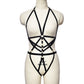 Slutty Sexy Bodysuit Intimate Black Body Harness Lingerie Women  Teddy