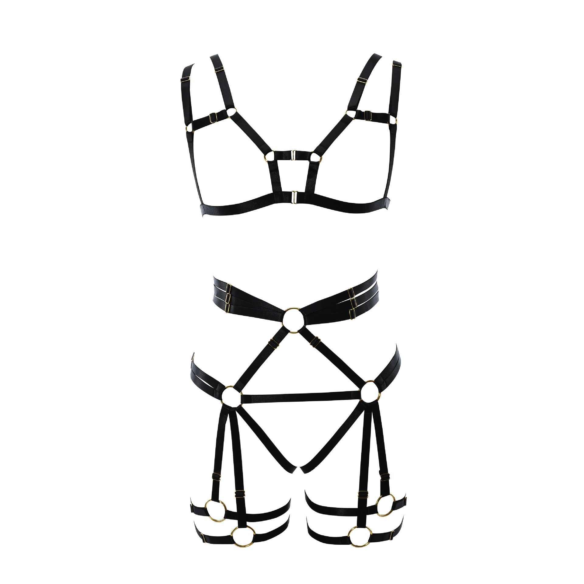 Slutty Sexy Lingerie Bra Set Intimate Bondage Harness Lingerie Extreme Bra Panties