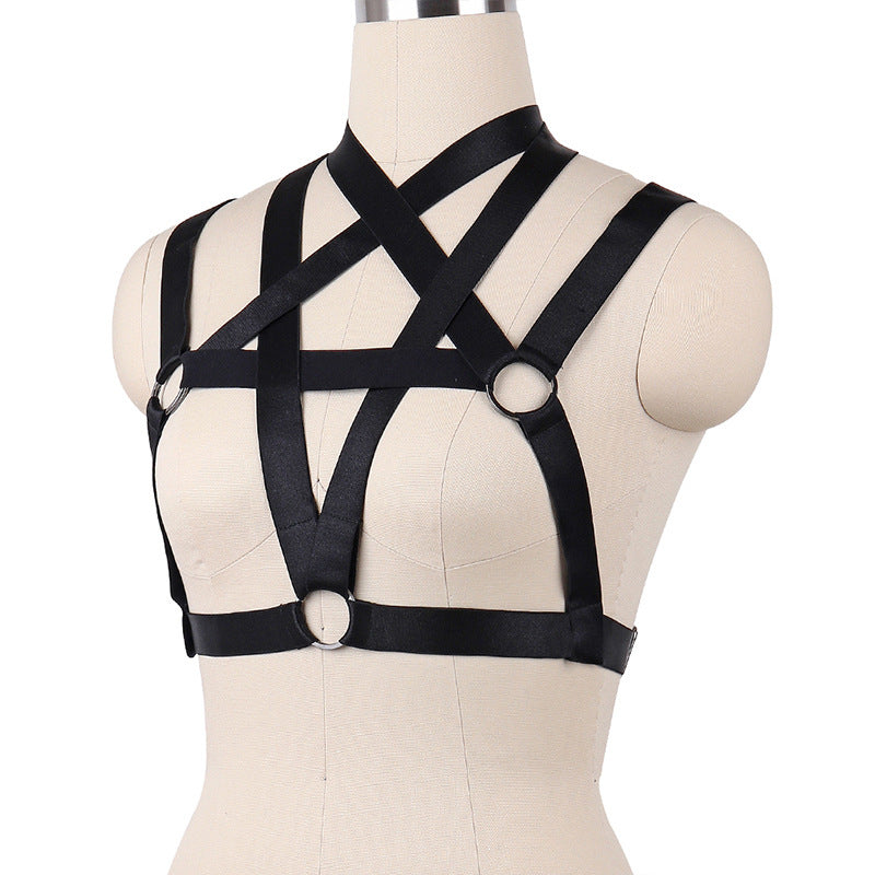 Slutty Sexy No Bra Women  Body Harness Lingerie