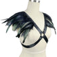 Slutty Strappy Bra Women  Sexy Harness Lingerie Feather Bra