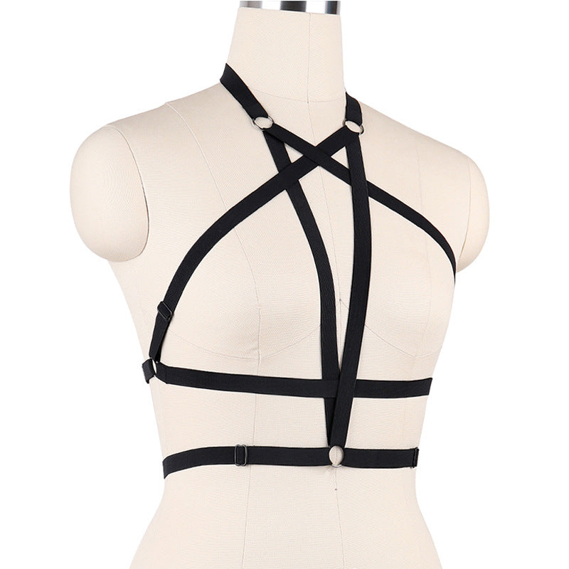 Strapy Bra Straps Black Bdsm Lingerie Harness