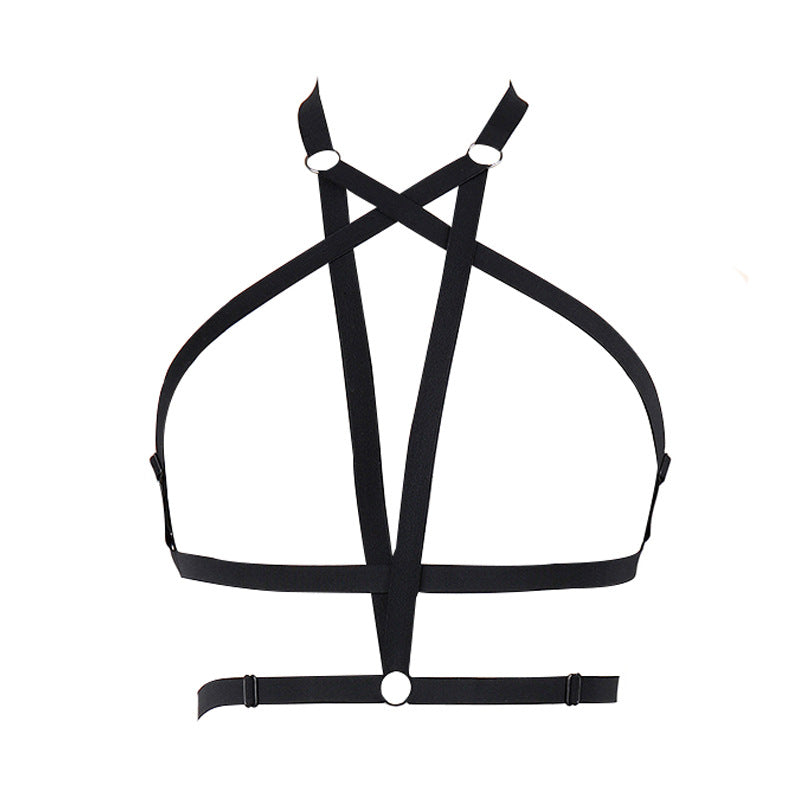 Strapy Bra Straps Black Bdsm Lingerie Harness