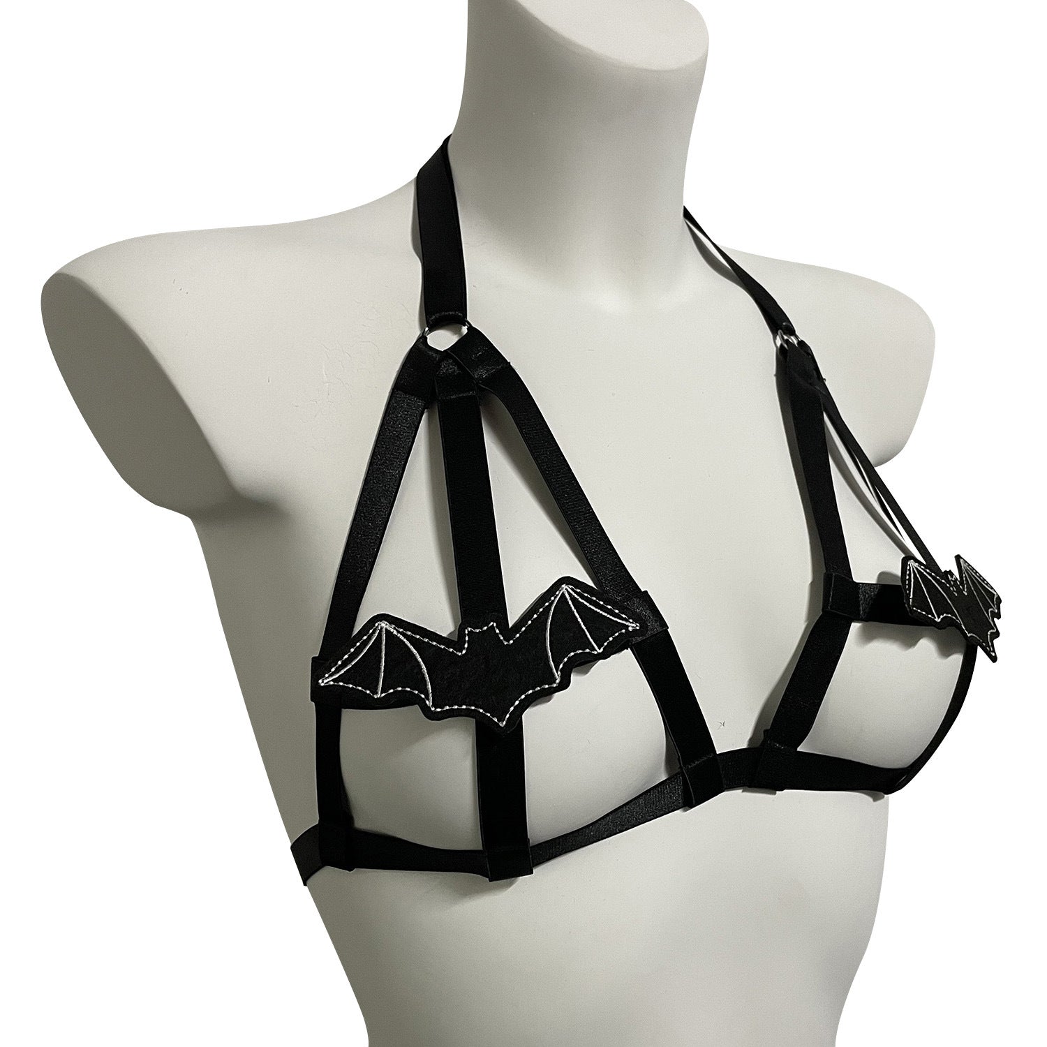 Strapy Bra Straps Black Bdsm Lingerie Harness