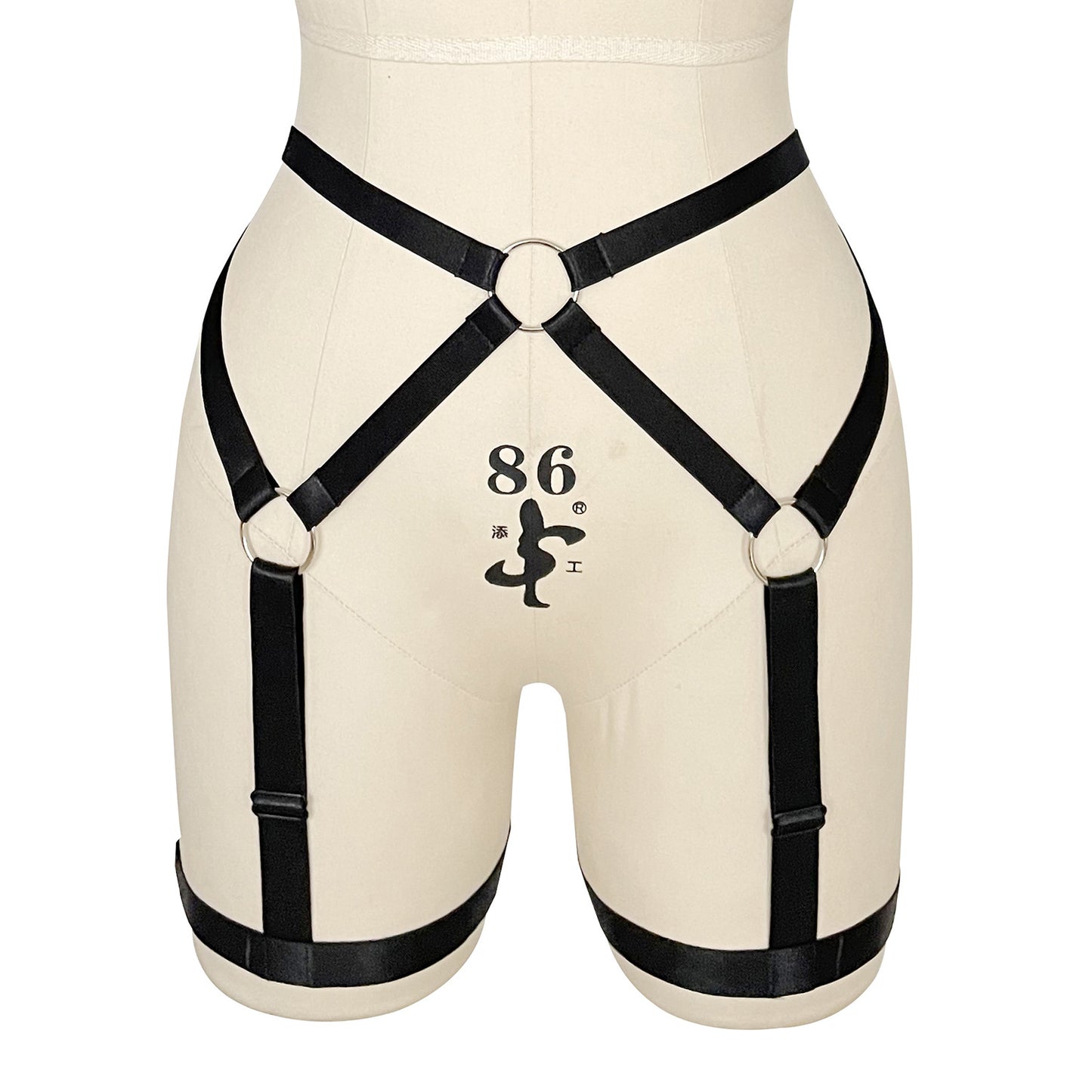 Strapy Garter.Belt White Bdsm Harness Lingerie