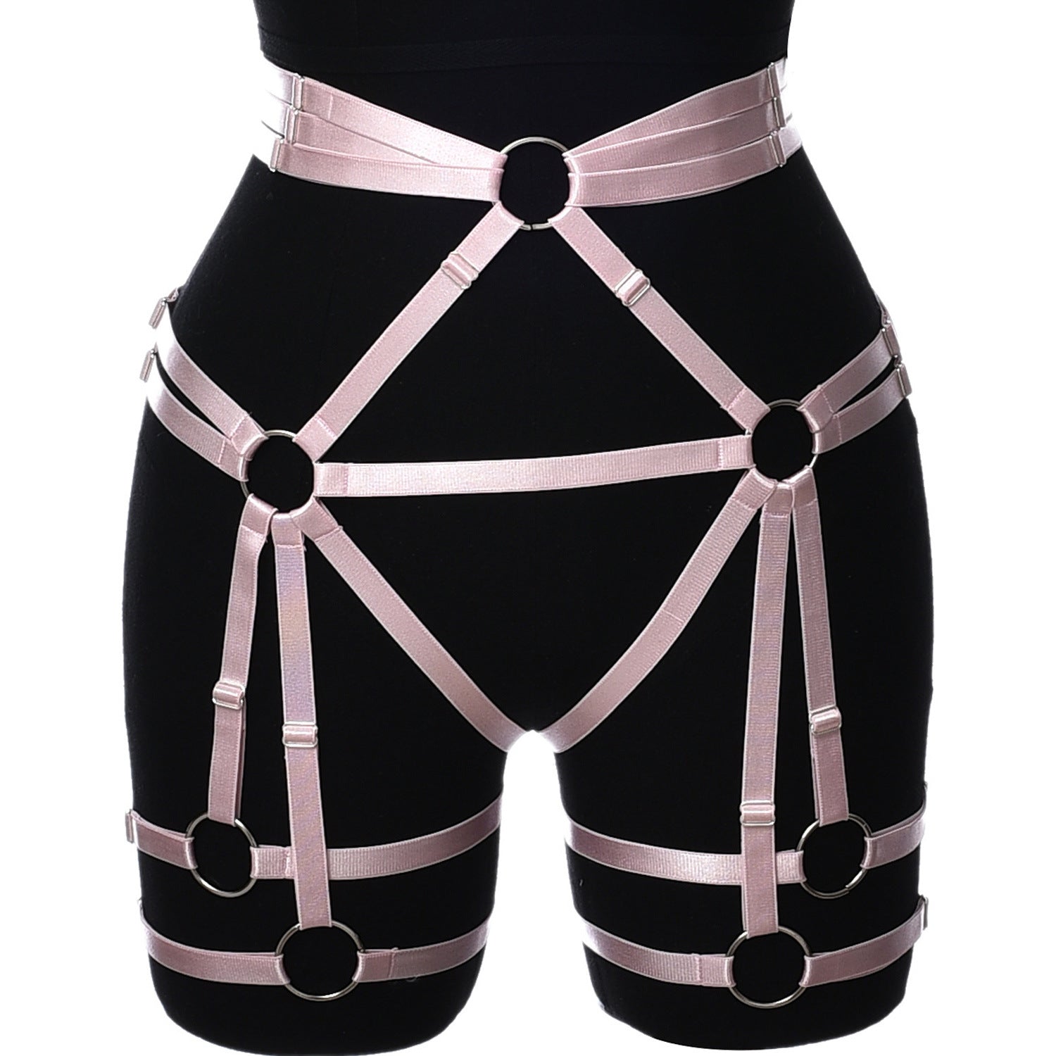 Strapy Garter Belts For Women White Body Harness Lingerie