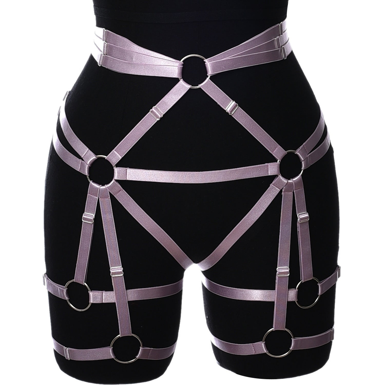 Strapy Garter Belts For Women White Body Harness Lingerie