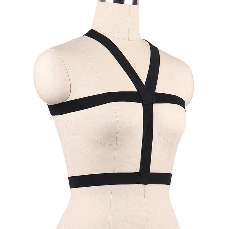 Strapy Harness Bra Black Strappy Harness Lingerie