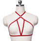 Strapy Harness Bra White Bdsm Lingerie Harness