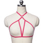 Strapy Harness Bra White Bdsm Lingerie Harness