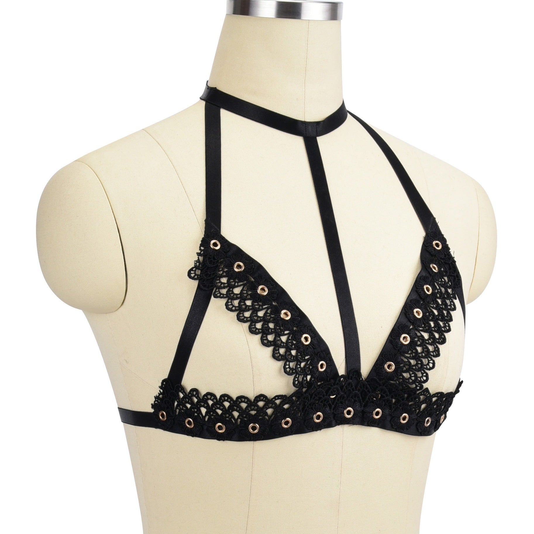 Strapy Sexiest Bra White Bdsm Harness Lingerie