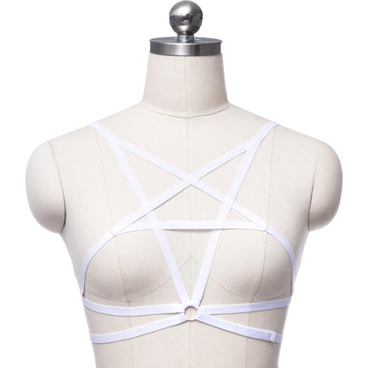 Strapy Sexiest Bra White Bdsm Harness Lingerie