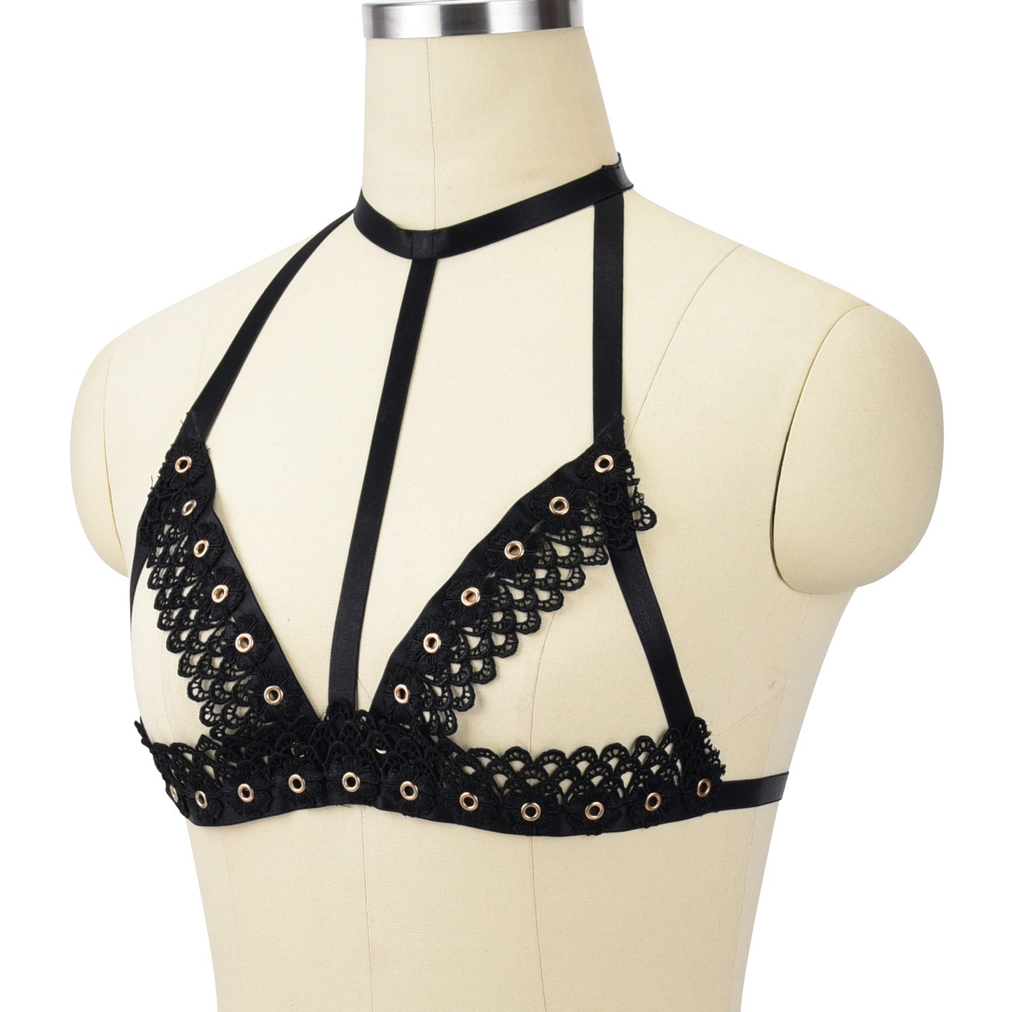 Strapy Sexiest Bra White Bdsm Harness Lingerie