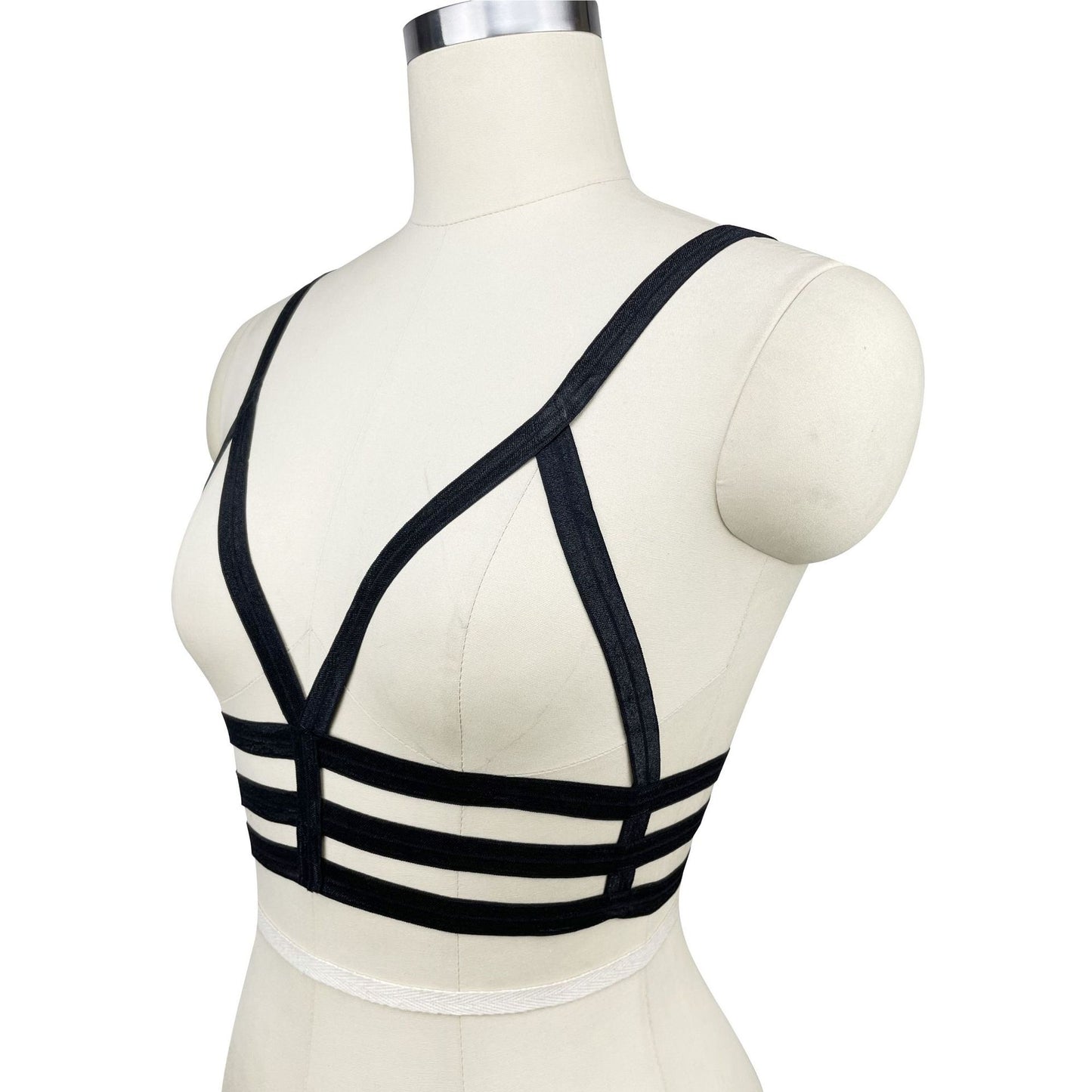 Strapy Sexy Bra Black Body Harness Lingerie