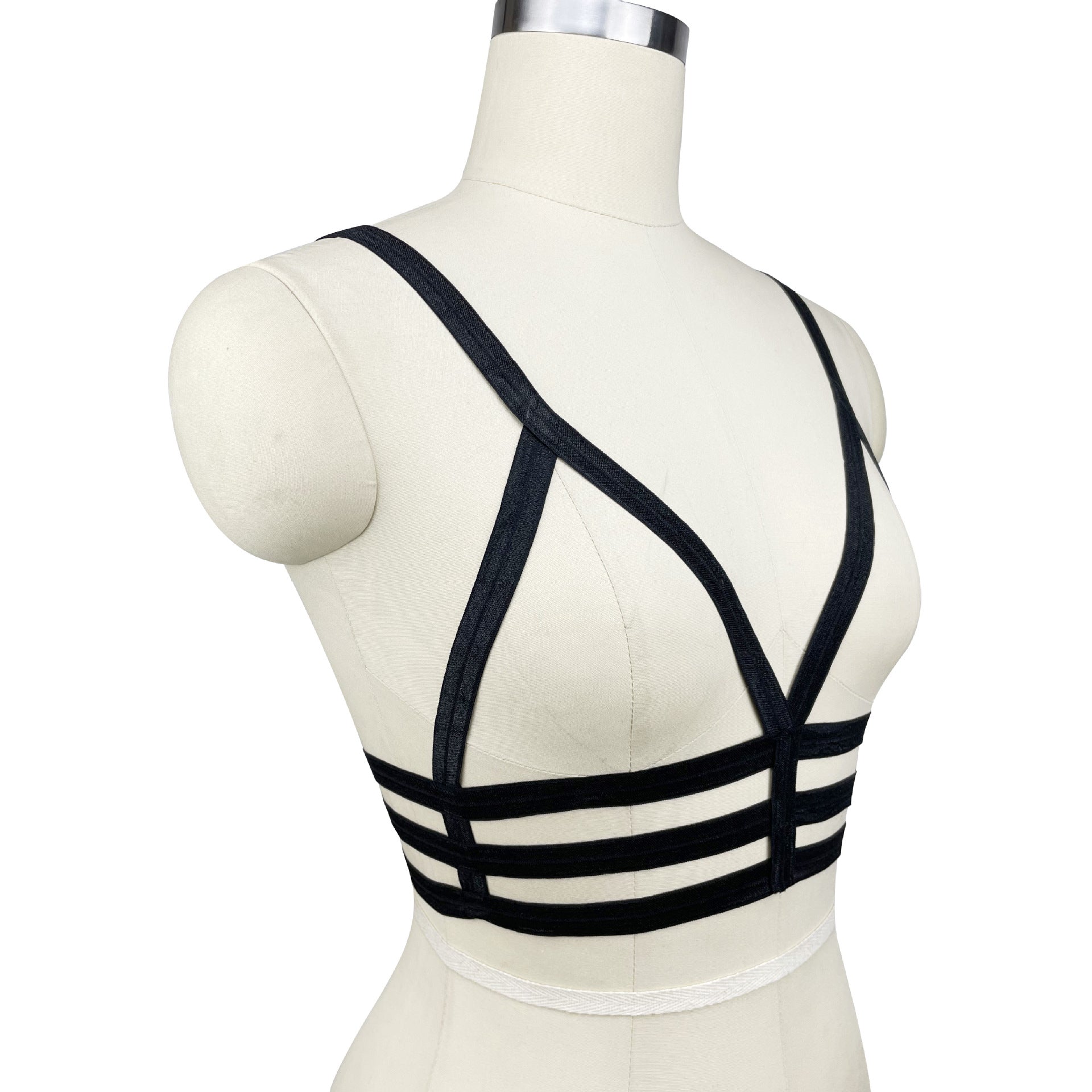 Strapy Sexy Bra Black Body Harness Lingerie