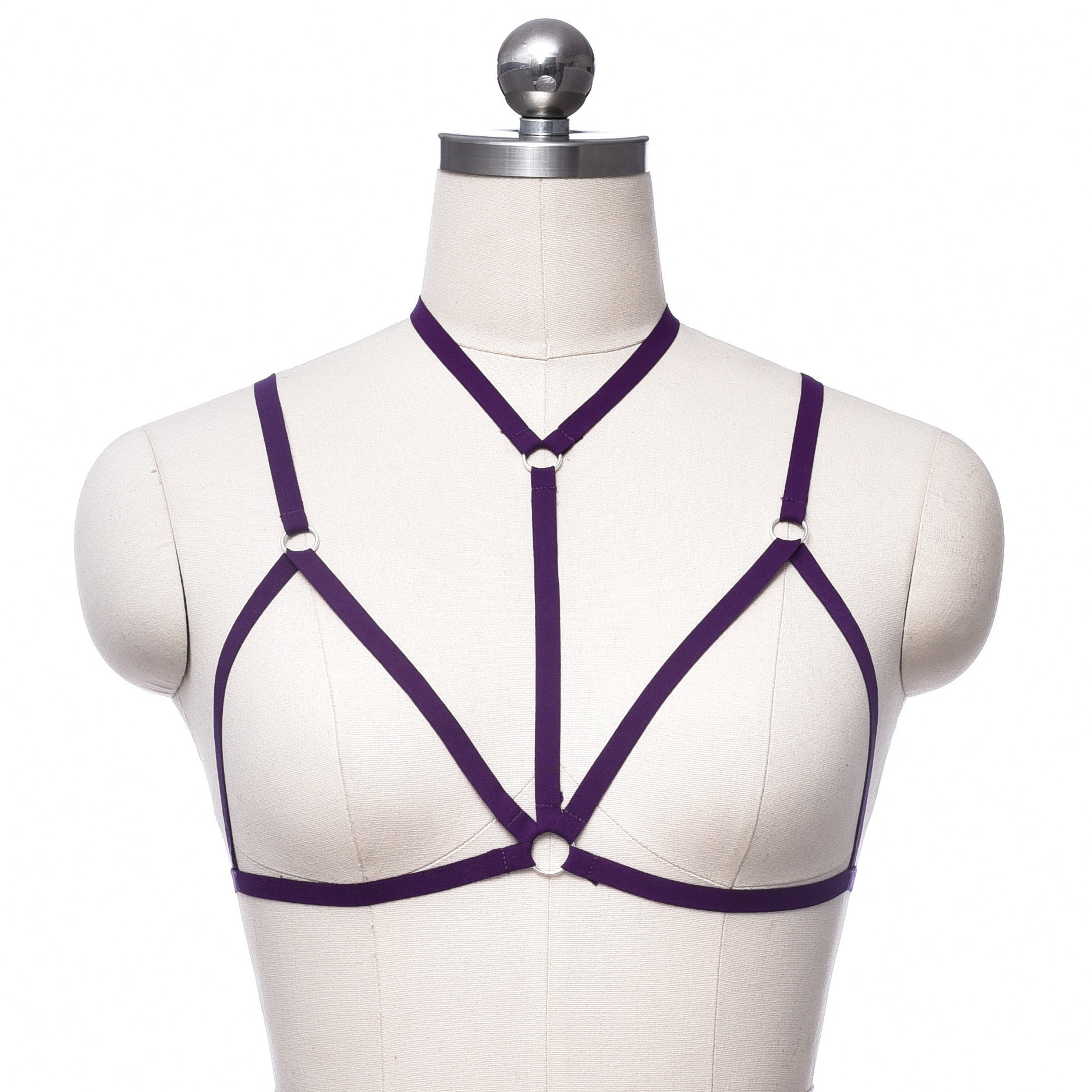 Strapy Sexy Bra White Body Harness Lingerie