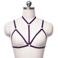 Strapy Sexy Bra White Body Harness Lingerie