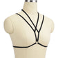 Strapy Sexy No Bra Black Bondage Harness Lingerie