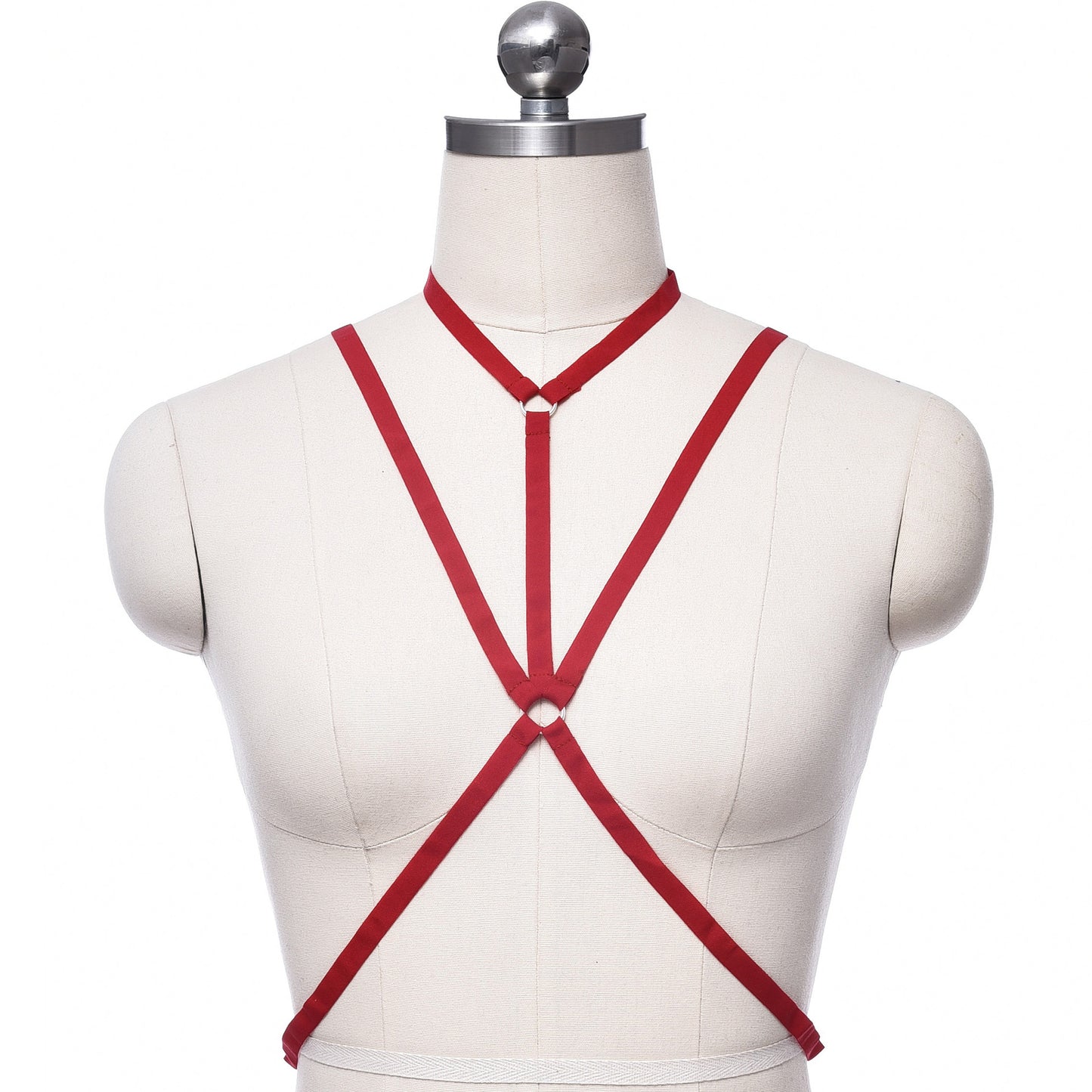 Strapy Sexy No Bra White Bondage Harness Lingerie