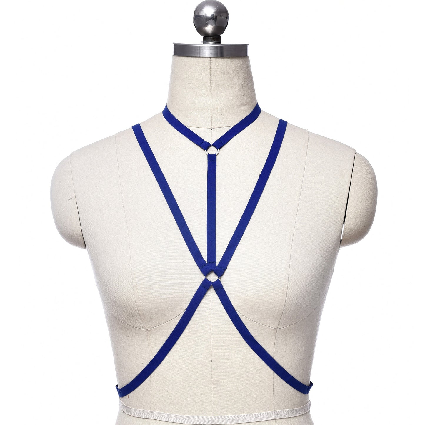 Strapy Sexy No Bra White Bondage Harness Lingerie