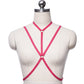 Strapy Sexy No Bra White Bondage Harness Lingerie