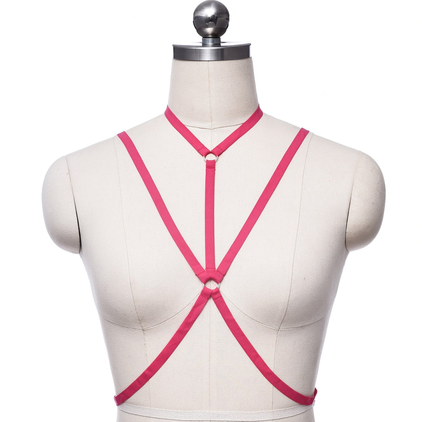 Strapy Sexy No Bra White Bondage Harness Lingerie