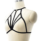 Strapy Strappy Bra White Black Body Harness Lingerie