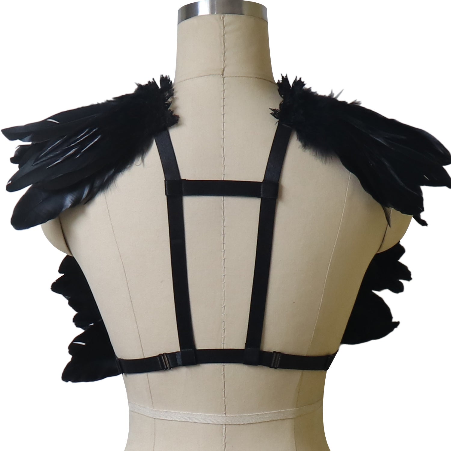 Submissive Bra Straps Chubby Bdsm Lingerie Harness Feather Bra