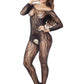 Submissive Lace Bodystocking Wife Sheer Mesh Lingerie Crotchless Bodysuit