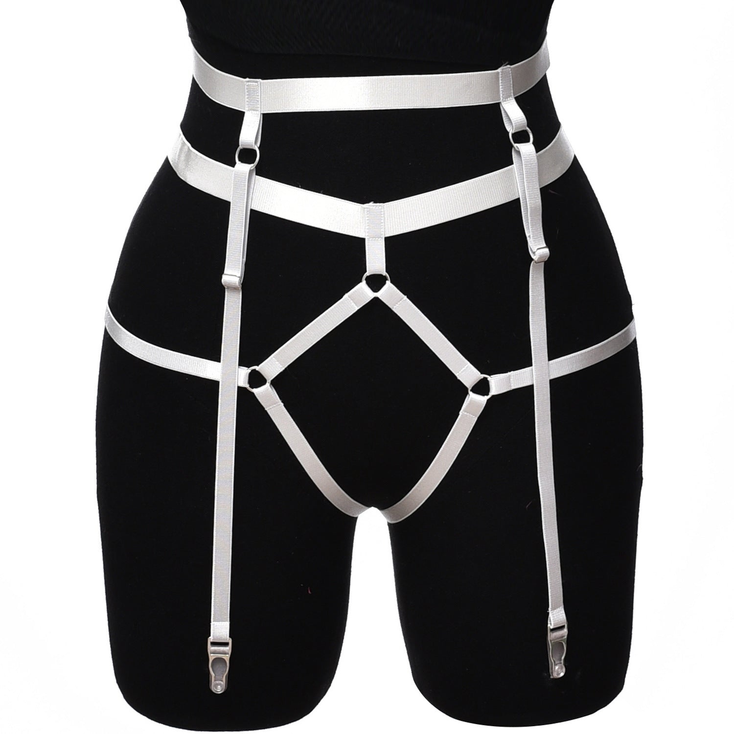 Submissive Lingerie With Garter Belt Chubby Bdsm Harness Lingerie