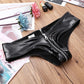 Submissive Panties Crotchless Leather Kinky Lingerie