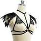 Submissive Sexy Bra Chubby Bondage Harness Lingerie Feather Bra