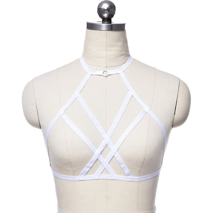 Submissive Sexy No Bra Chubby Bondage Harness Lingerie