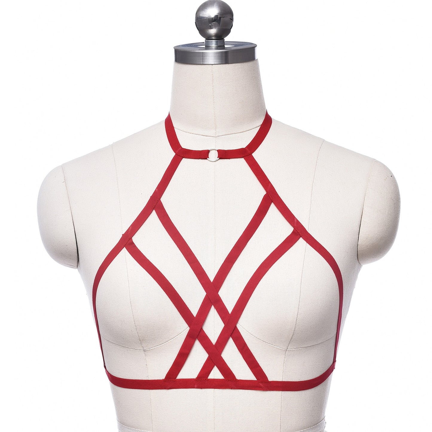 Submissive Sexy No Bra Chubby Bondage Harness Lingerie