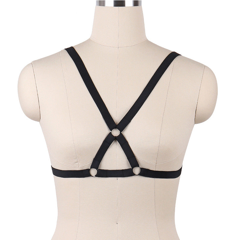 Submissive Sexy No Bra Chubby Bondage Harness Lingerie