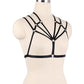 Submissive Strappy Bra Chubby Black Body Harness Lingerie