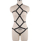 Submissive White Bodysuit Chubby Bdsm Harness Lingerie Wife Teddy