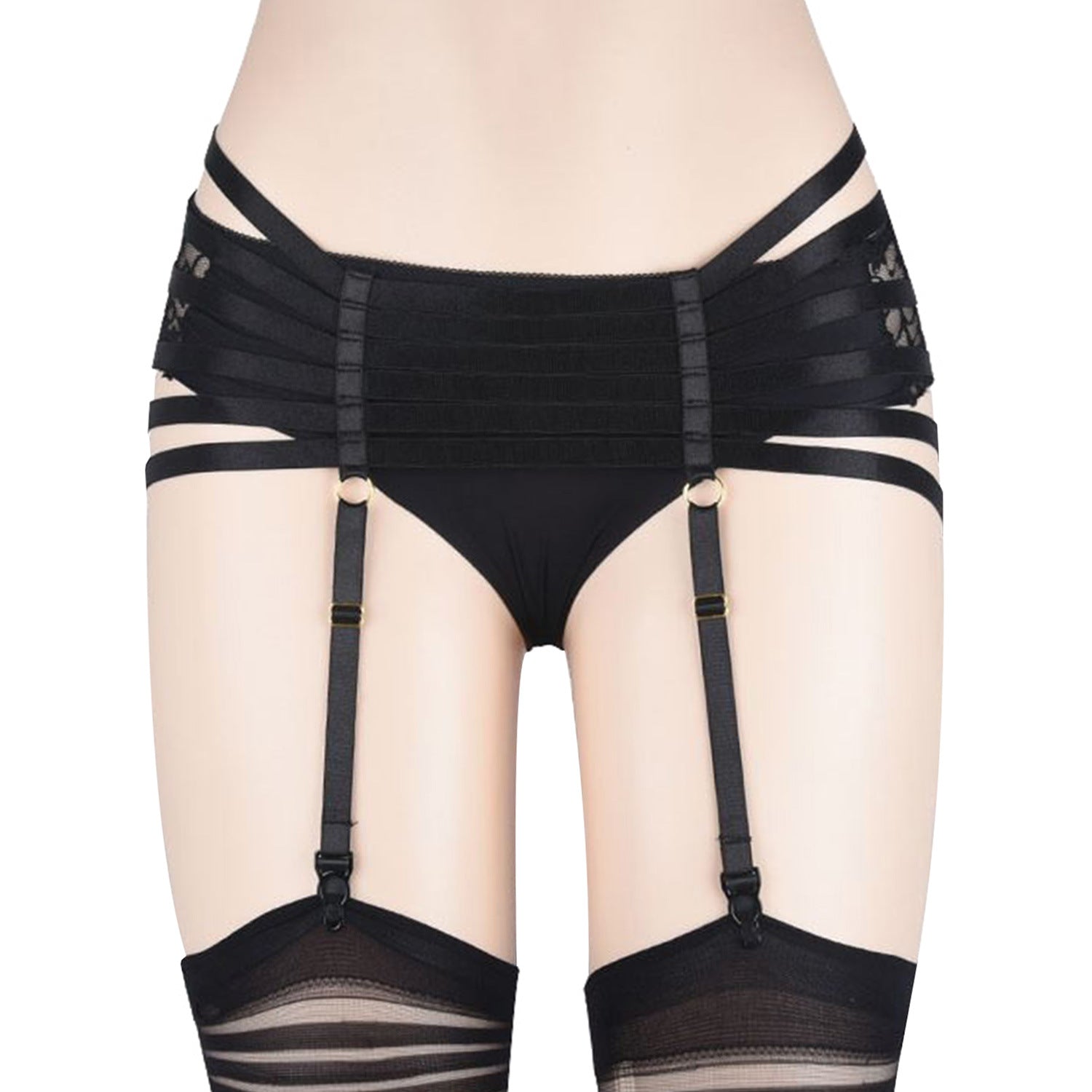 White Anime Garter Belt Extreme Bdsm Lingerie Harness