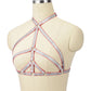 White Bra Straps Strapy Bdsm Lingerie Harness