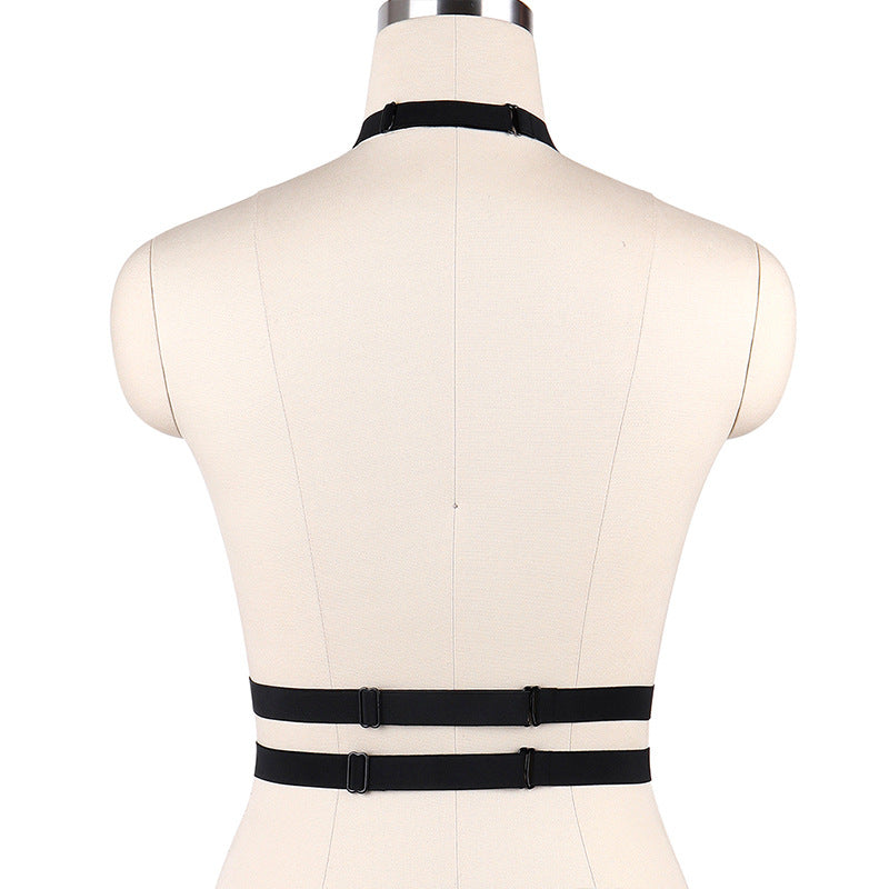 White Bra Straps Strapy Bdsm Lingerie Harness