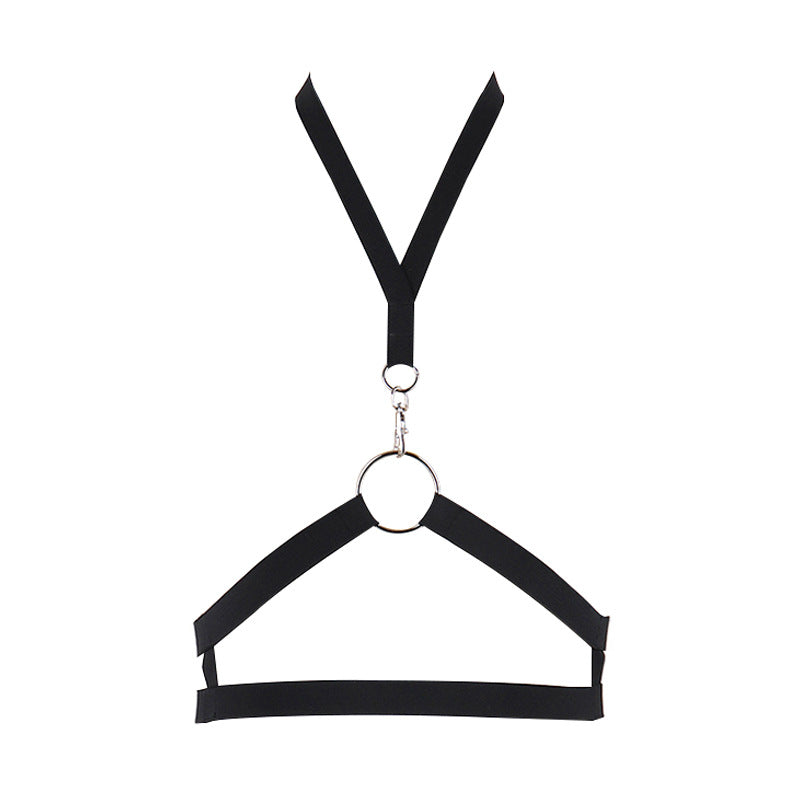 White Bra Straps Strapy Bdsm Lingerie Harness