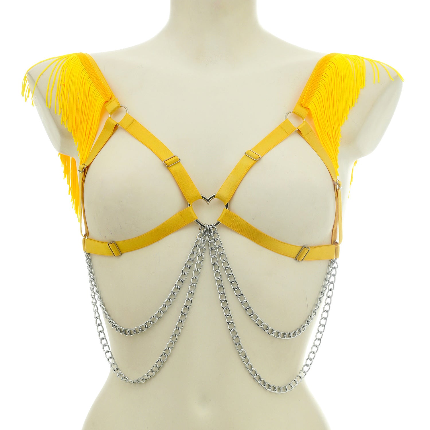 White Harness Bra Extreme Bdsm Lingerie Harness