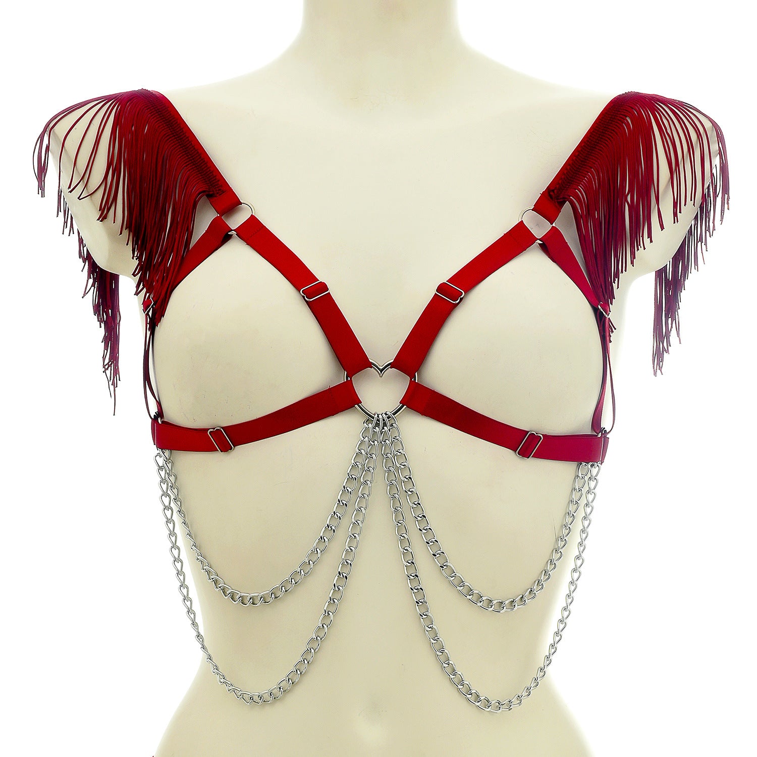 White Harness Bra Extreme Bdsm Lingerie Harness