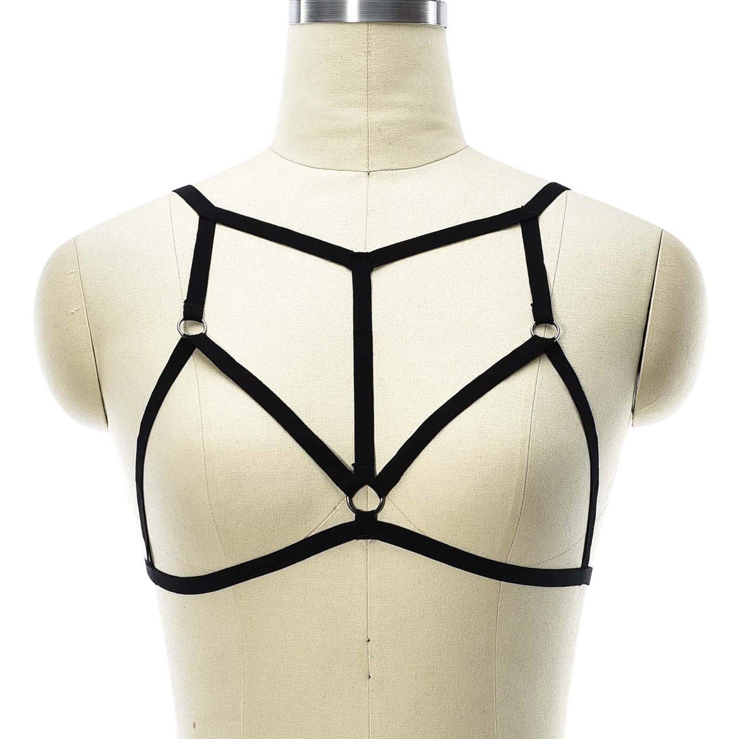 White Harness Bra Extreme Bdsm Lingerie Harness