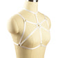 White Harness Bra Strapy Bdsm Lingerie Harness