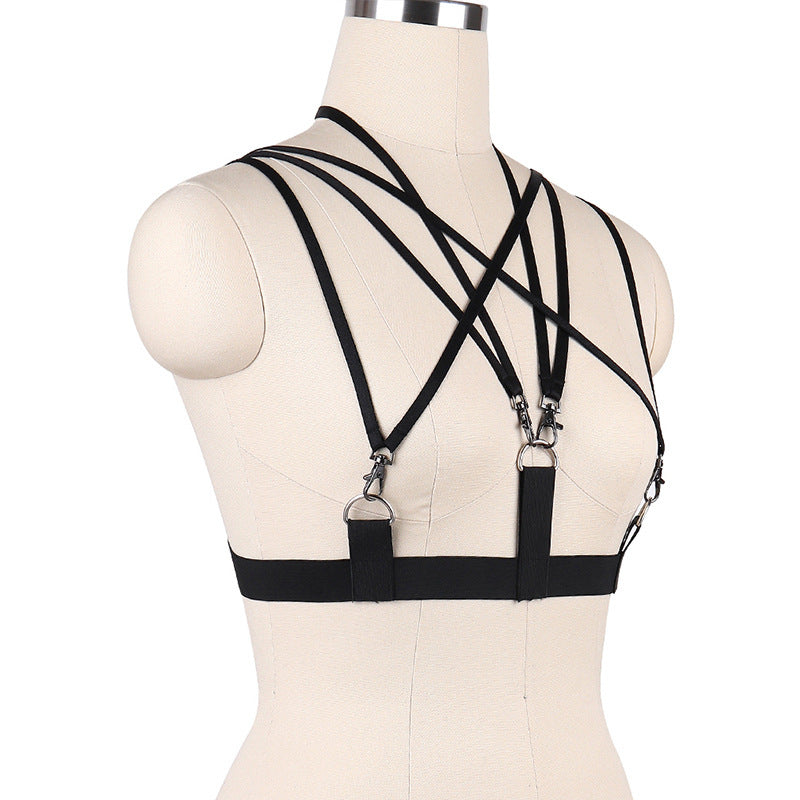 White Sexiest Bra Strapy Bdsm Harness Lingerie