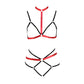 White Sexy Black Lingerie Set Sex Body Harness Lingerie Strapy Bra Panties