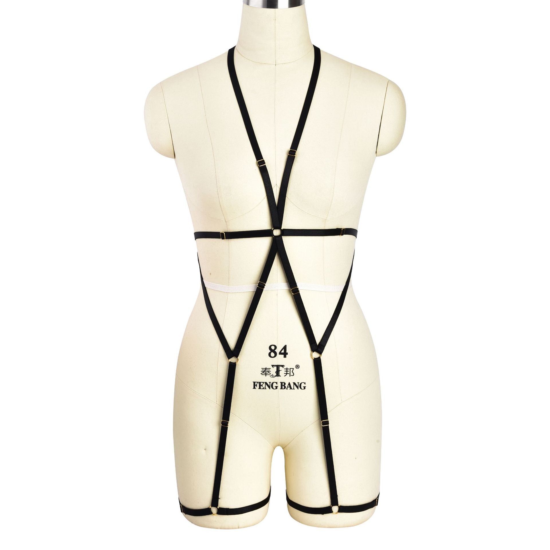 White Sexy Bodysuit Sex Body Harness Lingerie Strapy Teddy