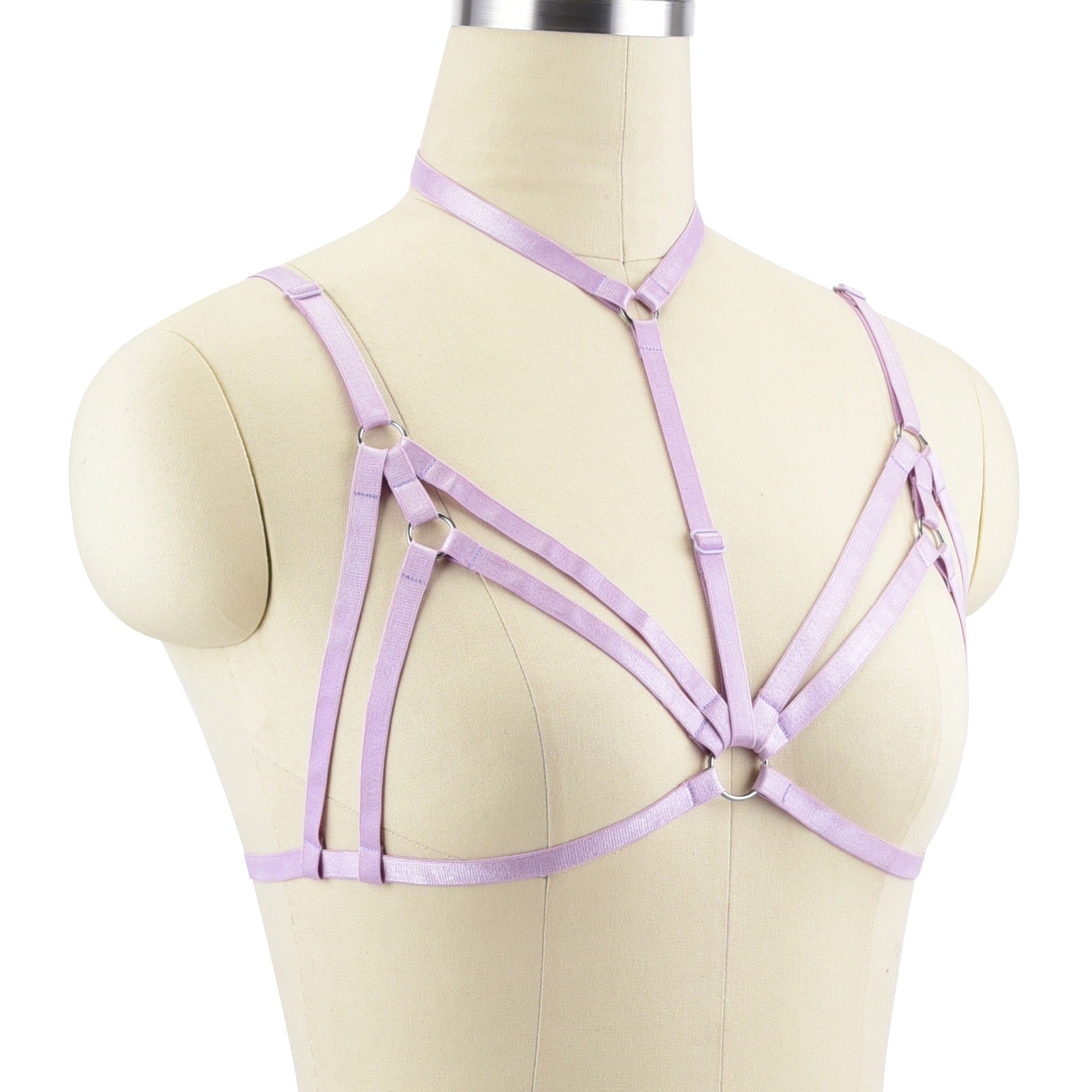 White Sexy Bra Strapy Body Harness Lingerie